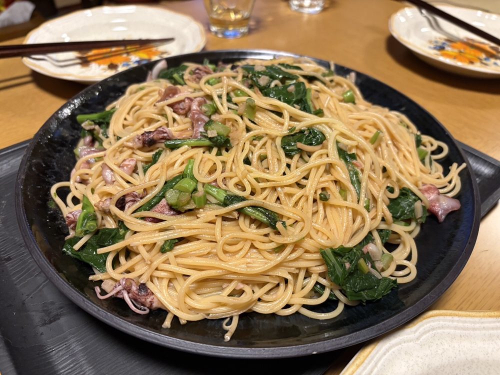 ホタルイカと菜の花パスタ